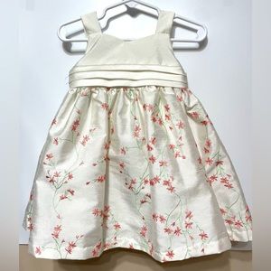 Cherokee Toddler Girl Dress 12 months Cream Formal Wear Party Dress